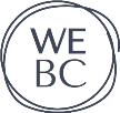 WE BC logo inside illustrated group of circles